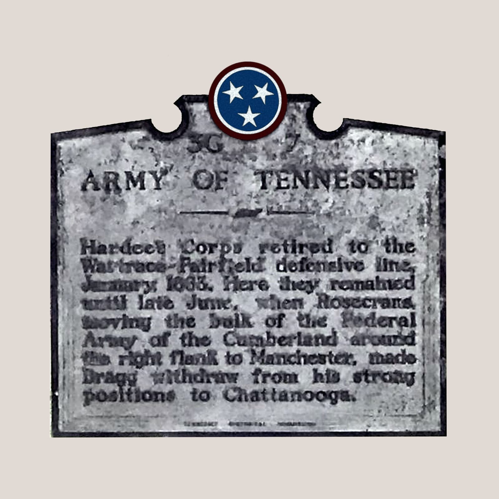 The Army of Tennessee historical marker