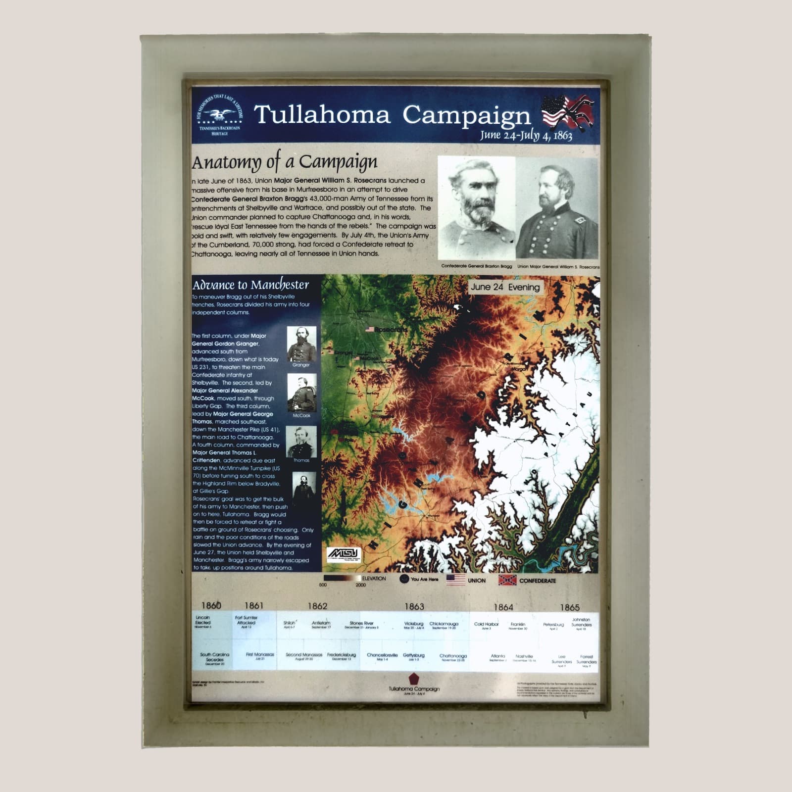 The Tullahoma Campaign, Part Two historical marker